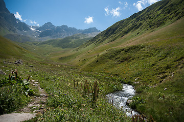 Image showing Hiking in Georgia Mountain