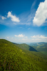 Image showing Beautiful meadows on  mountains