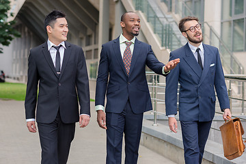 Image showing Portrait of multi ethnic business team 