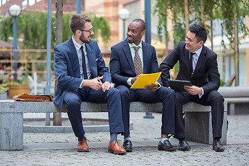 Image showing Portrait of multi ethnic business team 