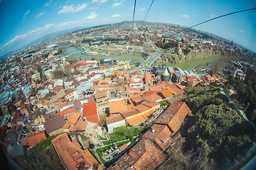 Image showing Panoramic view of old Tbilisi 