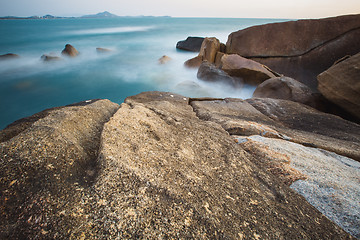 Image showing The rocky shore or beach 