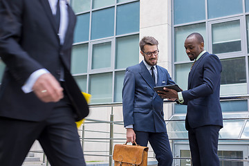 Image showing Portrait of multi ethnic business team 