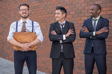 Image showing Portrait of multi ethnic business team 