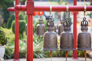 Image showing Bells in the temple at Thailand