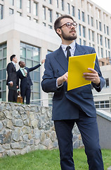 Image showing Portrait of multi ethnic business team 