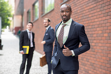 Image showing Portrait of multi ethnic business team 