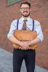 Image showing businessman with briefcase 