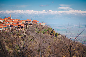 Image showing View to Sighnaghi old town in Georgia