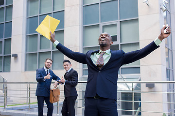 Image showing Portrait of multi ethnic  business team 