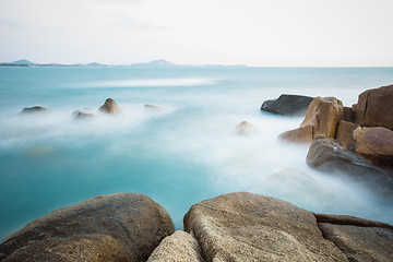 Image showing The rocky shore or beach 