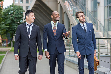 Image showing Portrait of multi ethnic business team 
