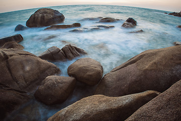 Image showing The rocky shore or beach 