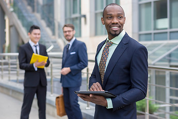 Image showing Portrait of multi ethnic  business team 