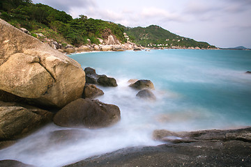 Image showing The rocky shore or beach 