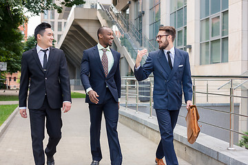 Image showing Portrait of multi ethnic business team 