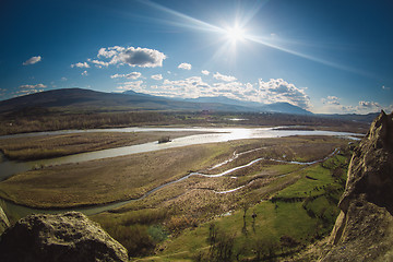 Image showing The Kura  or Mtkvari river, Georgia