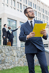 Image showing Portrait of multi ethnic business team 