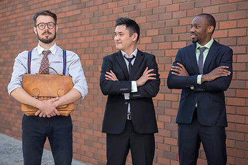 Image showing Portrait of multi ethnic business team 