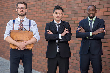 Image showing Portrait of multi ethnic business team 