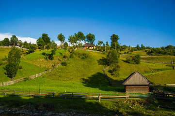 Image showing Beautiful hills on  mountains