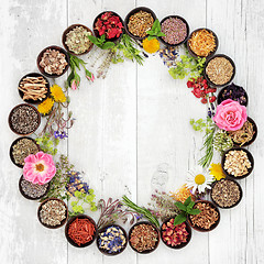 Image showing Medicinal Flowers and Herbs