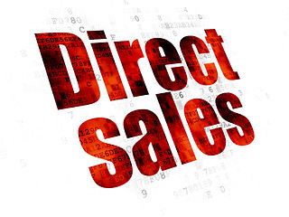 Image showing Advertising concept: Direct Sales on Digital background