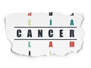 Image showing Health concept: Cancer in Crossword Puzzle