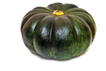 Image showing Large ripe pumpkin on a white background.