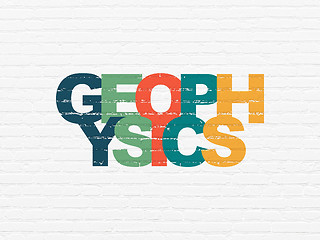 Image showing Science concept: Geophysics on wall background