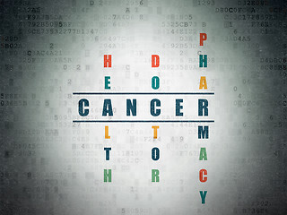 Image showing Healthcare concept: Cancer in Crossword Puzzle