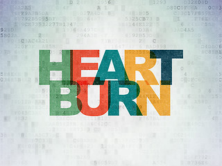 Image showing Healthcare concept: Heartburn on Digital Paper background