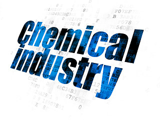 Image showing Manufacuring concept: Chemical Industry on Digital background