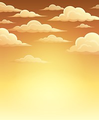 Image showing Autumn sky theme background 1