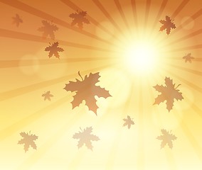 Image showing Autumn sky theme background 4