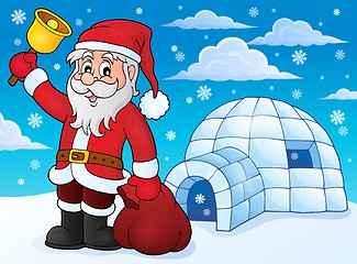 Image showing Igloo with Santa Claus theme 3