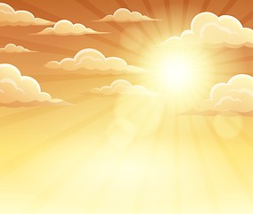 Image showing Autumn sky theme background 3