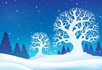 Image showing Winter theme background 9