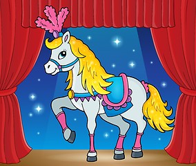 Image showing Circus horse theme image 2