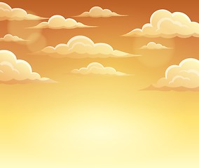Image showing Autumn sky theme background 2