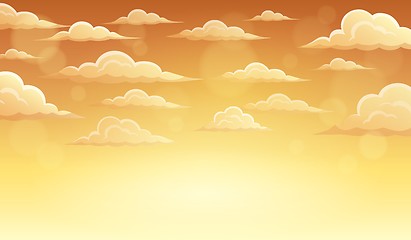 Image showing Autumn sky theme background 5