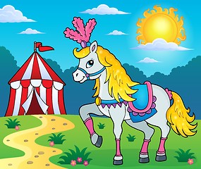 Image showing Circus horse theme image 3