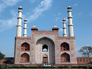 Image showing Akbar’s Mausoleum, Entrance, Sikandra, Agra