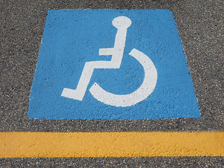 Image showing Disabled sign