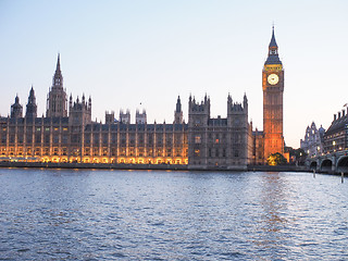 Image showing Houses of Parliament in London