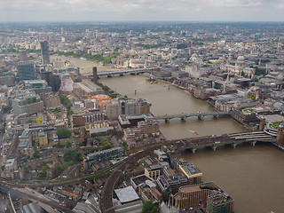 Image showing Aerial view of London