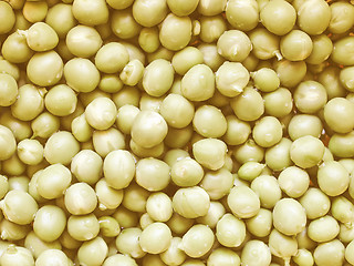 Image showing Retro looking Green peas