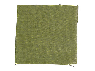 Image showing Green fabric sample