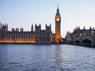 Image showing Houses of Parliament in London