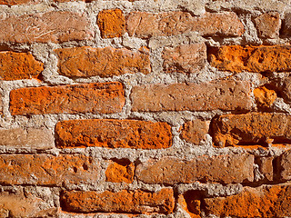 Image showing Retro look Red bricks background